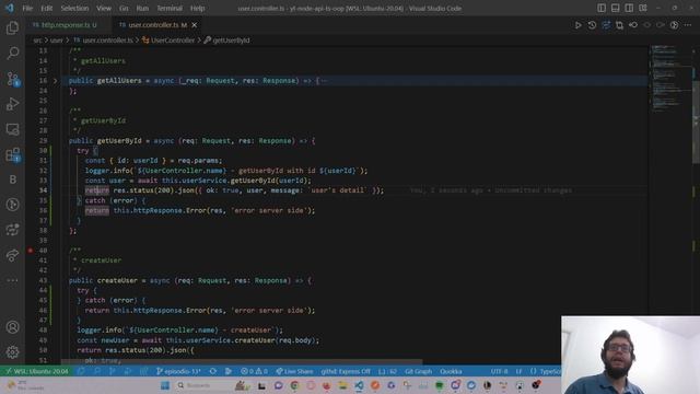 Manejo de Errores y Respuestas de la API con nodeJs & ts - EP14 - curso de nodejs gratis - ESPAÑOL смотреть онлайн