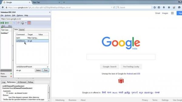 Selenium IDE Find Element by ID