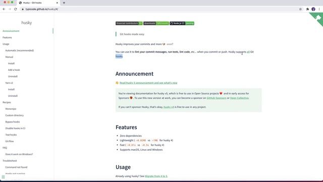 Git Commit Hooks with Husky смотреть онлайн