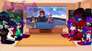 FNF react to Imposter V4 FULL WEEK Part 5 || FRIDAY NIGHT FUNKIN || FT @KSumara