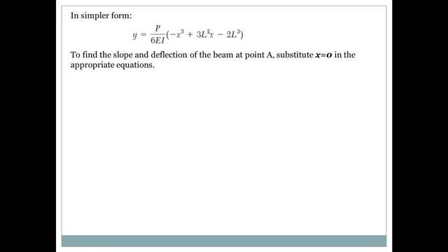 English - Beam Deflection Using Double Integration Method смотреть онлайн