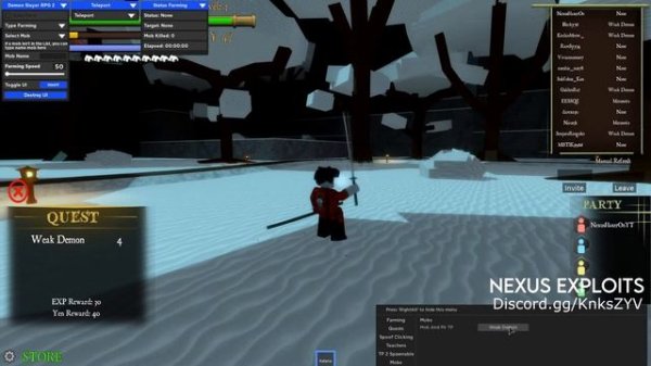 Roblox Demon Slayer RPG 2 Hack/Script | Autofarm | Quest | Teleports