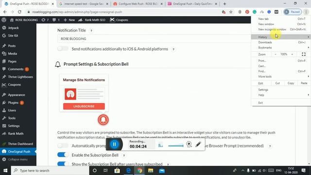 How To send push notifications in WordPress in Hindi | OneSignal push notification setup guide смотреть онлайн