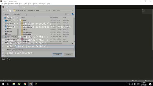 Create Simple PHP Code WAMP or XAMPP смотреть онлайн