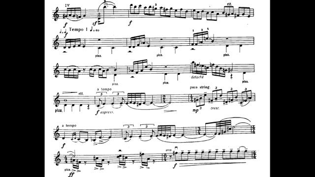 Aram Khachaturian - Sonata-Monologue For Violin Solo (1975) (Score, Analysis)
