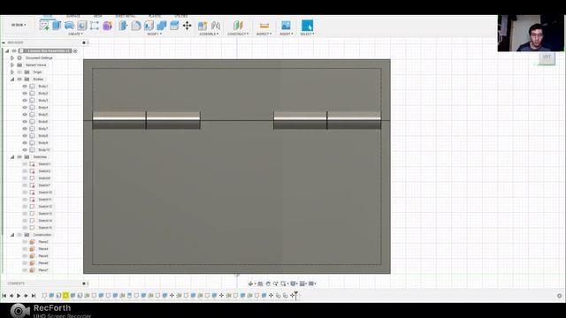 Fusion 360 Делаем бокс с открывающейся крышкой смотреть онлайн
