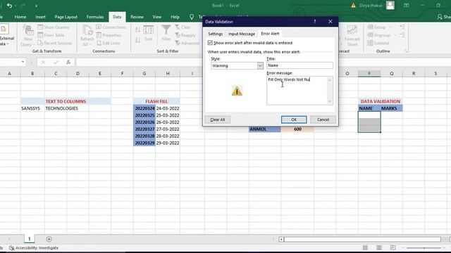 Excel 2016 Tutorial | Data Validation in Excel | Microsoft Excel Tutorial смотреть онлайн
