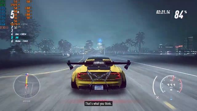 Need for Speed Heat Gameplay on i3 3220 and GTX 750 Ti (High Setting) смотреть онлайн