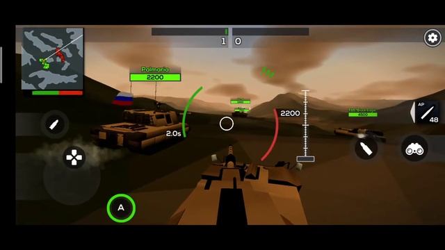 Мобильная версия War Thunder? ОБЗОР ИГРЫ POLY TANK 2! смотреть онлайн