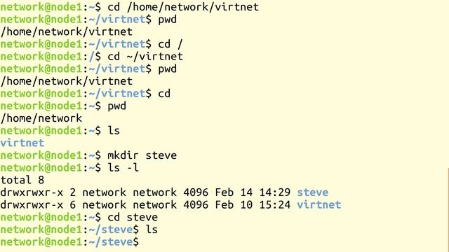 Linux Commands for virtnet 1: Files and Directories смотреть онлайн