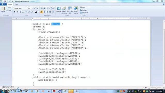 Creating border layout and flow layout in java смотреть онлайн