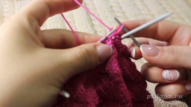 Детский берет спицами с объемным цветком - часть 2 смотреть онлайн