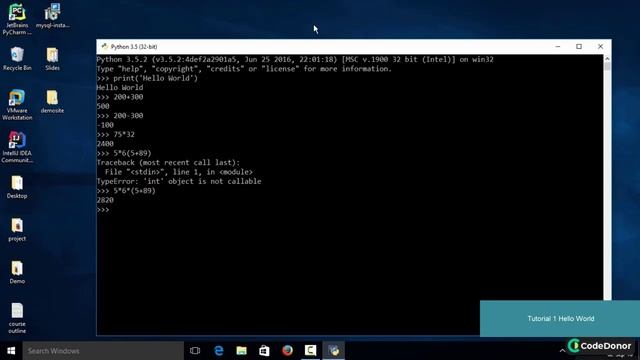 2 Hello World Program In Python смотреть онлайн