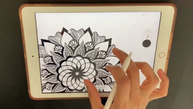 Draw coloful Mandala in autodesk sketchbook in ipad смотреть онлайн
