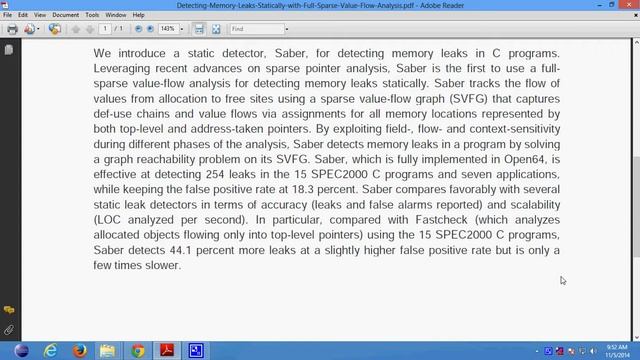 Detecting Memory Leaks Statically with Full Sparse Value Flow Analysis смотреть онлайн