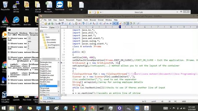 Write a java program to display the table using Labels in Grid Layout. смотреть онлайн