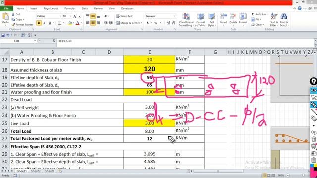 Design of 2-Way Slab Using Excel Sheet I Civil Engineering I IS 456:2000 I Limit State Method I Rei смотреть онлайн