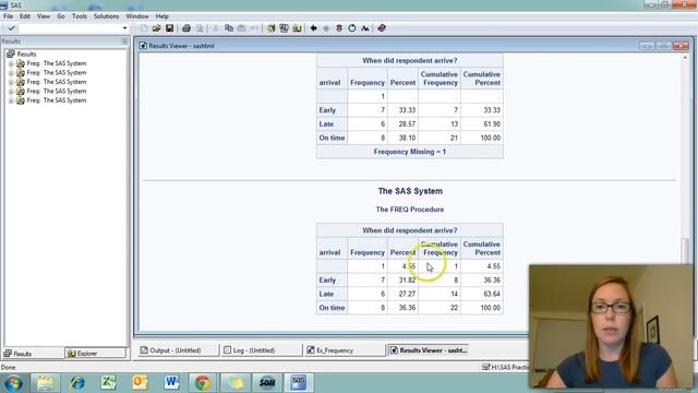 Obtaining Frequencies in SAS смотреть онлайн