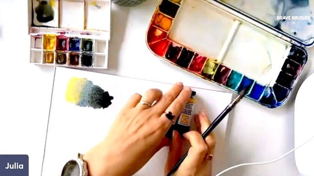 Mixing beautiful greens with Daniel Smith Indigo vs. Winsor & Newton's Paynes Grey смотреть онлайн