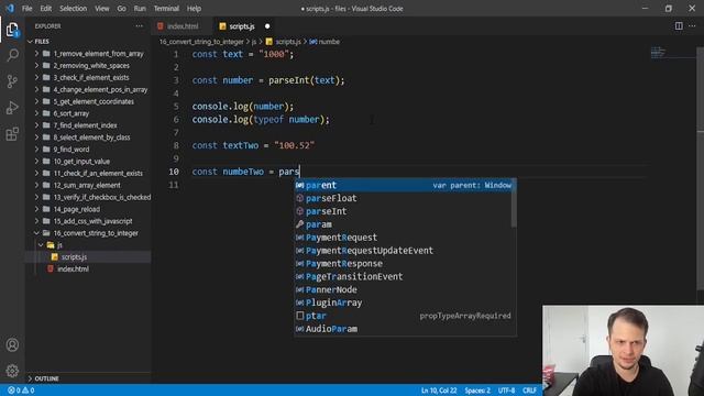 How to convert string to number in JavaScript смотреть онлайн