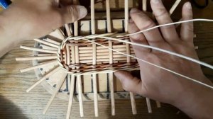 5. Лозоплетение. Донышко овальной корзинки