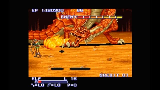 Super Nintendo (Snes) 16-bit The King of Dragons Stage 16 Golden Limestone Cave