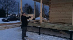 Проект дома с угловой террасой. Преимущество угловой террасы в доме из профилированного бруса