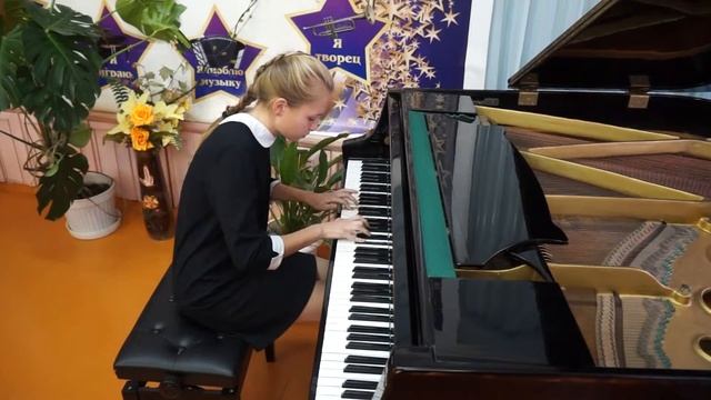 Коркина София 14 лет. О.Питерсон. "Волна за волной" смотреть онлайн