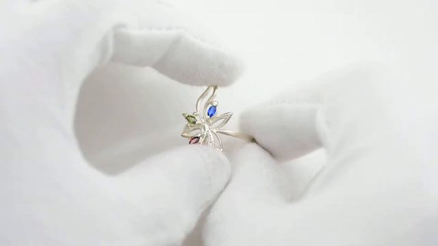Каталог серебра Украины - Серебряное кольцо Азалия смотреть онлайн