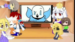 реакция андерсвап на меме про блу / underswap реакция на blues meme/ рус / eng /