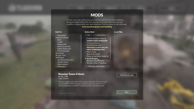 Ломать не строить. Русская карта в Teardown смотреть онлайн