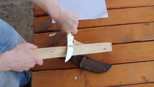 Нож "Ассасин" из кованой Х12МФ, микарта, латунь - НОЖ-РЕЗАК.РФ смотреть онлайн