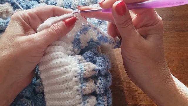 Обвязка пледа крючком смотреть онлайн