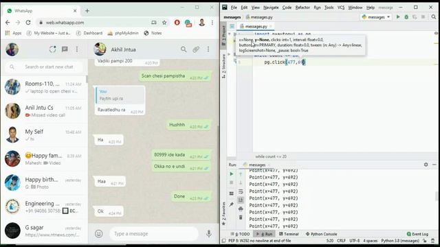 How to send a whatsapp message many times with python смотреть онлайн