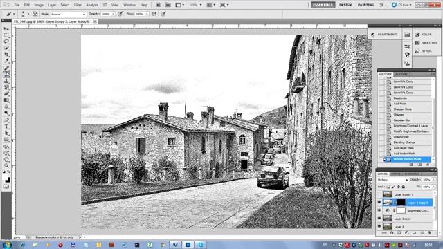 ФОТОШОП: ИМИТАЦИЯ ГРАВЮРЫ (принцип) смотреть онлайн