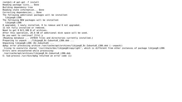 I have an error "apt-get -f install", help me fix it смотреть онлайн