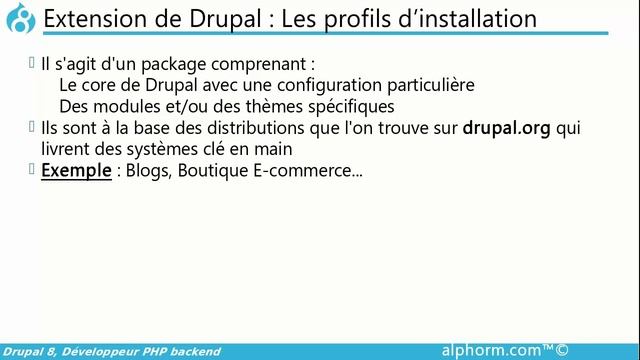 Cours en Drupal 8, Développeur PHP backend | Démarrage & généralités sur l'API Drupal смотреть онлайн