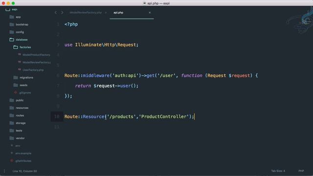 Ecommerce Restful API Laravel | Create API Resource Controller #4 смотреть онлайн