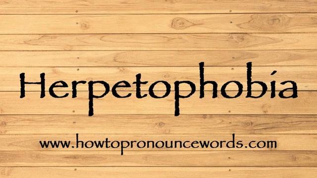 How To Pronounce Herpetophobia ? How To say Herpetophobia New Video смотреть онлайн