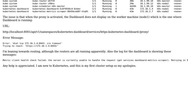 Kubernetes UI Dashboard Not Working смотреть онлайн