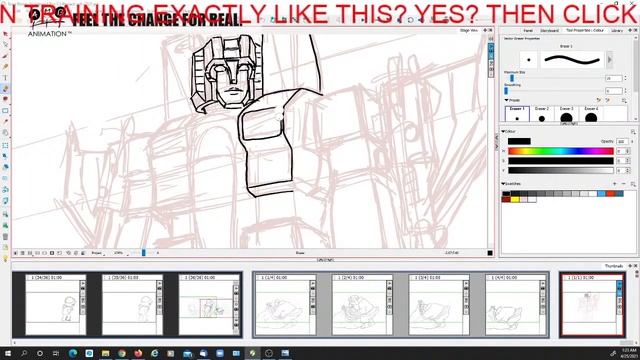 2D Animator Shows How to Draw Starscream |Transformers смотреть онлайн