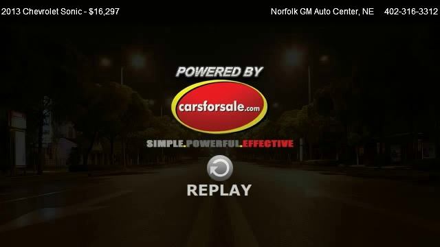 2013 Chevrolet Sonic LS - for sale in Norfolk, NE 68701 смотреть онлайн