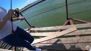 Рыбалка на Чанах с мостика