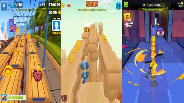 Subway Surfers 2019 San Francisco VS Tag with Ryan VS Rise of the TMNT Ninja Run смотреть онлайн