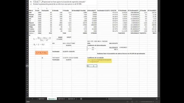 Estadística Empresarial. Semana 15. Clase 30. Ejercicios