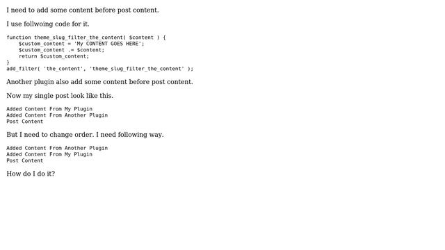 Wordpress: Changing Order of Filters смотреть онлайн