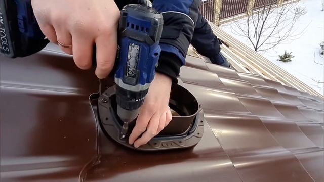 КТВ вентиль Vilpe для металлочерепицы смотреть онлайн