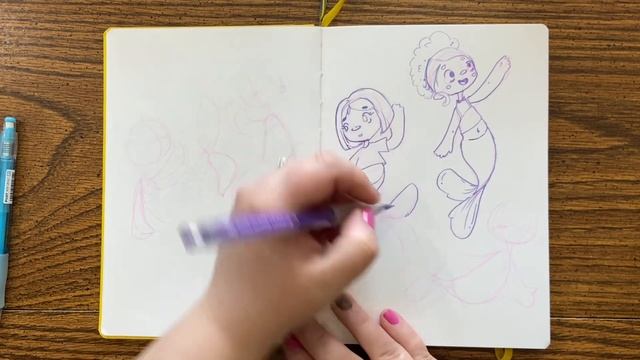 MerMay 2023 Sketch book session | instrumental only sketch with me | Relaxing Sketching смотреть онлайн