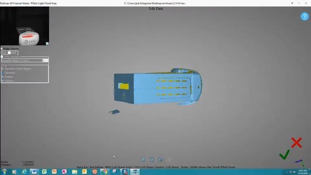 How to use Einscan 3D scanner for 3D model смотреть онлайн