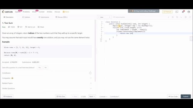 LeetCode - two sum solution - in Java, #1 смотреть онлайн